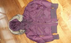 Dark purple winter coat purchased last winter only worn few times...
Too small for me. Size small asking 30.00