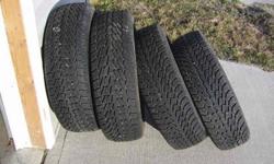 4 Nexen Winguard Winter Tires: 215-70R-15
Used for 2 months only last year.
$70 each
Call between 7 pm and 9:00 pm
Mark:  403-948-2003