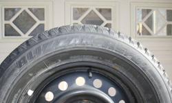 Bridgestone Blizzak 205/65R15. Used for two winters, on a Toyota Corolla. Best winter tire I've used. Reason for selling, we changed make of car and they don't fit. 60-70% wear left on them. Bolt pattern 5-100.