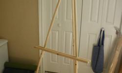 2 easels ($5 each)
64" high
Holds pictures 36" x 48"
