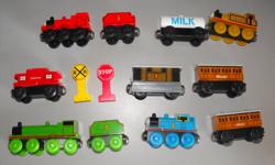 WOODEN THOMAS & FRIENDS TRAINS AND TRACK LOT
STILL IN GOOD SHAPE
60.00 FOR THE LOT
CONTACT ME IF INTERESTED
905-746-9143