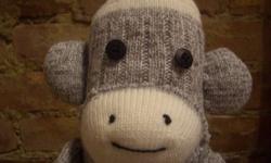 Hand made Beautiful & Soft Wool Sock Monkey.
Makes a great stocking stuffer.
Made new after order.
Will Deliver