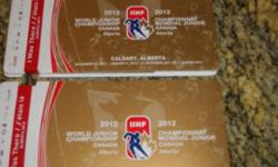 World Junior Package For Sale - 2 Seats for all 21 games including "Gold Medal Game". Section 225, Row 20 Seats 5&6. I am selling these at "Face Value" - $2,050 for both seats. 1st person with the cash get's them!!! E-mail me your contact #'s & I will