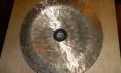 A wicked 16" Wuhan Pang Chinese cymbal... you can beat this thing crazy and it keeps responding... quick attack, deep bell for great rebound, excellent addition to any kit