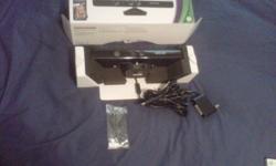 For sale: XBOX 360 kinect sensor. Only used twice, do not have an xbox 360 anymore so there is no need for it. Excellent condition, absolutely nothing wrong with it. Comes with kinect sensor, all cables and hook-ups, "Adventures" game and also a "Sports"