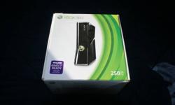 HI!, I'm selling a 250GB Xbox 360 slim. It is in it's original box, has 1 controller, power cable, and component cables. It is not even a year old and is in very good condition.