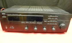Yamaha natural sound stereo receiver, model #RX-395, item #148345-17. 90 Watt, 2 Channel stereo receiver. Price of $106 includes all taxes. PLEASE REFER TO INVENTORY #148345-17 WHEN INQUIRING. We also have more items for sale at The Bay Street Broker