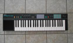 Yamaha PSR-12 Portable Keyboard
- 48 keys / 4 octives
- 9VDC,120V60Hz power supply
- Also operates on batteries
- Aux. output / Ext. pedal jack
- Headphone jack
$33.33 or best offer or trade for guitars
Phone: 613-284-8468
E-mail: