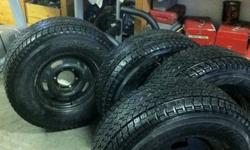 Selling 4 Yokohama snow tires on steel rims, 265 70 R15.I bought these tires and rims last year, they are off my Nissan Exterra which I sold last fall. Tires and rims are in excellent condition and have lots of life left, they are well balance also and