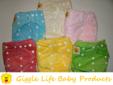 12x Giggle Life Reusable Cloth Diapers & 24 Soaker Pads + Gift