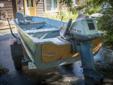 14Ft Aluminum Fishing Boat - 9.9 Evinrude Engine & Trailer