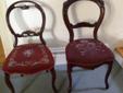 2 antique Victorian parlor chairs