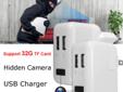 2 In 1 Dual USB Charger and 1080P Wi-Fi Hidden Wireless Camera Motion Detection