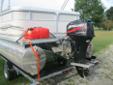 2003 Smokercraft 16' Pontoon Boat w/03 Merc 40hp 4 Stroke  /16 Excalibur Trailer