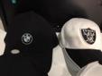 3 different Raiders Ball caps and BMW ball cap 15 dollars each,