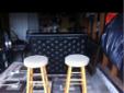 $70
Leather and wooden bar with two stools