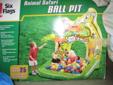 Animal Safari Ball Pit with Extra Balls and Clifford Ball Net