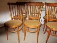 Antique Bentwood Caned Chair Set