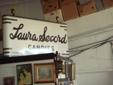 Antique Laura Secord huge hanging Store metal Sign $2500 L@@L