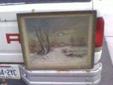 antique oil painting & Frame 1898