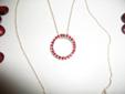 Avon Red Jewel Necklace/Earings