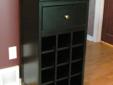 Black wine cabinet