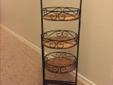 Changeable Wicker & Metal Plant Stand(or ornament stand)