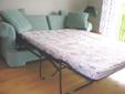 Custom colour Turquoise Full Size sofa Bed - very good condition