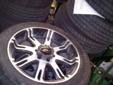 Dale Earnhardt JR 20 inch rims with Blizzak winter tires