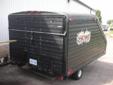 Double enclosed snowmobile trailer