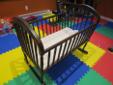 Jolly Jumper Wooden Cradle - with bedding