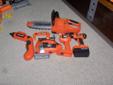 KIDS HOME DEPOT AND BLACK AND DECKER TOOL SETS