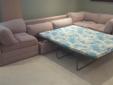 L shaped couch with pull out bed, very comfortable