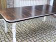 Large Farmhouse Dining Table with Leaves