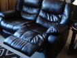 leather love seat recliner