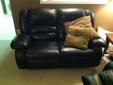 leather reclining couch and love seat