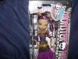 Monster High CLAWDEEN WOLF Doll BNIB+Makeup Book, Stickers