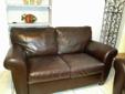 Natuzzi genuine leather sofa set