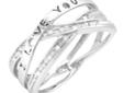 new channel ring saying I LOVE YOU WITH DIAMONDS