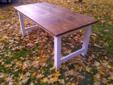 New custom built dining tables / harvest tables - all solid wood