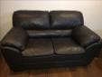 Palliser- Dark brown (Java) leather couch and love seat