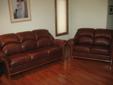 Quality leather couch and love seat