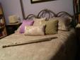 Queen Heavy Metal Shabby Chic headboard & Footboard (ONLY)