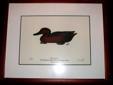 Signed Framed Ducks Unlimited 1998 Print by Larry Fell