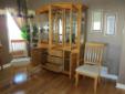 Solid oak Dining room set with Hutch and Buffet