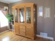 Solid oak Dining room set with Hutch and Buffet