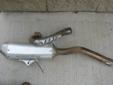 stock kx 250f header pipe and silencer