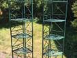 Tall metal plant stands