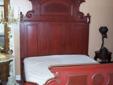 VICTORIAN VANITY, MATCHING DOUBLE BED W/ MAGNETIC MATTRESS