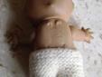 Vintage Kewpie Doll with hand knit shorts